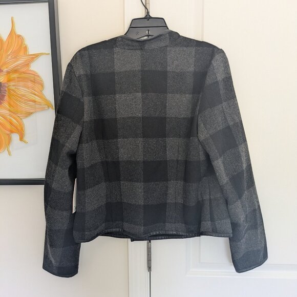 NWT Dex Outerwear Collection plaid moto jacket - Picture 7 of 8